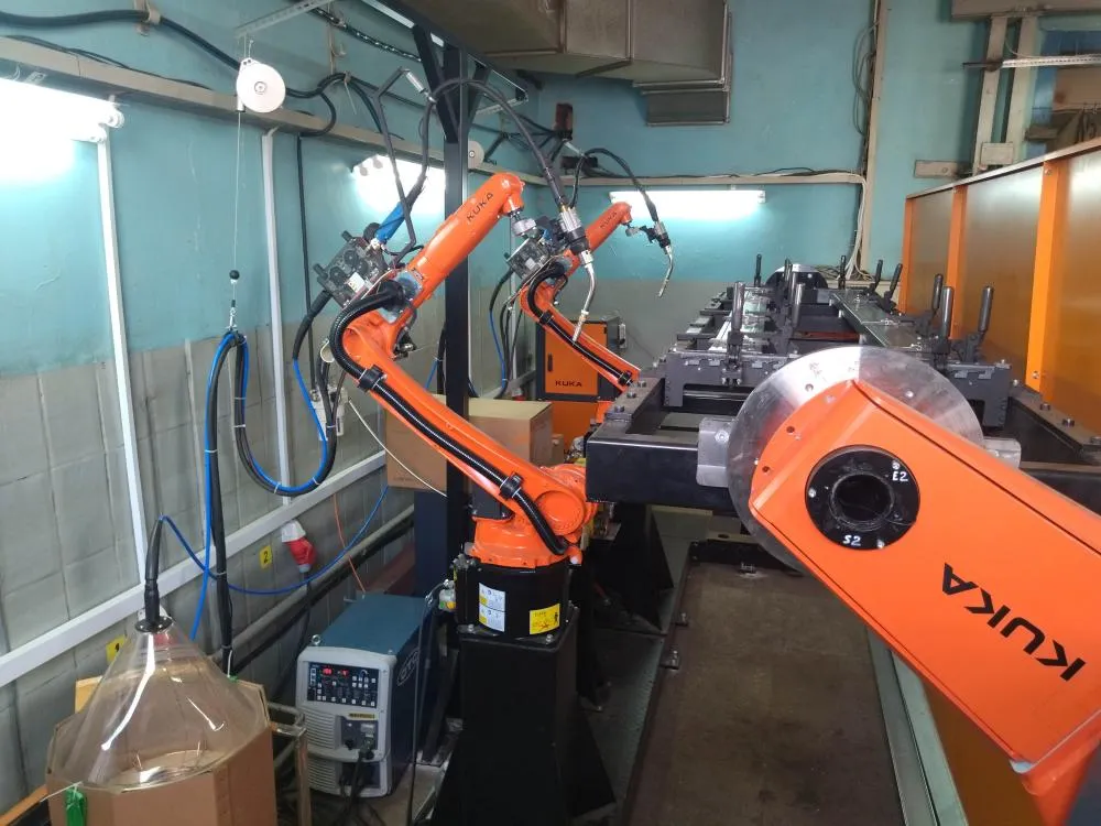 Автоматизация сварки опор для стеллажей 