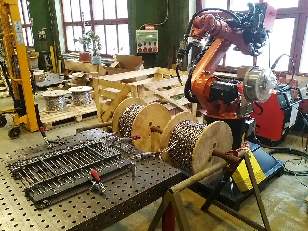 Автоматизация сварки конвейерных цепей