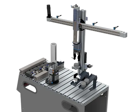 Мехатронная станция для проведения демонстрационного экзамена ДЭ-1
