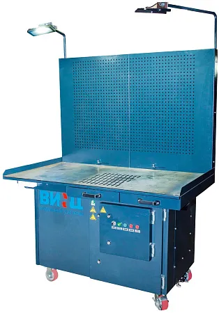 Стол универсальный производственный с встроенным фильтровально-вытяжным устройством КАМА 1500