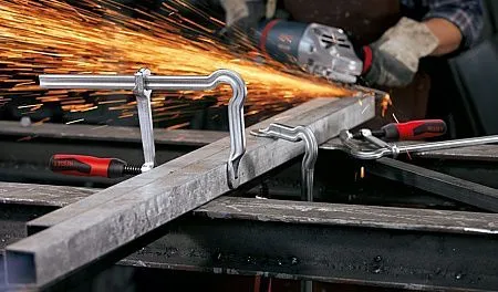 Струбцина OMEGA с двухкомпонентной рукояткой из пластика GMZ-2K 300/140