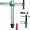 Зажимный элемент с различной глубиной захвата TWV28 300/175 (рычажная рукоятка)