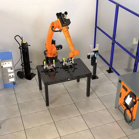 Сварочная роботизированная ячейка на базе промышленного робота