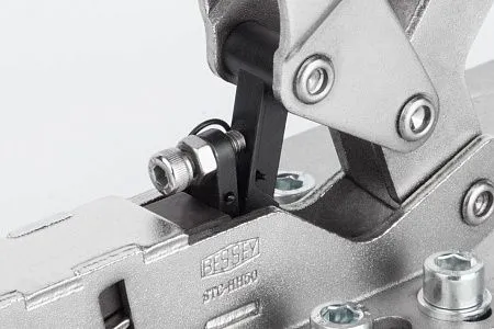 Зажим с выдвигаемым упором на горизонтальном основании STC-IHH /35