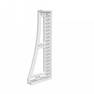 Упорный и крепежный угольник 500GK левый, алюм.-титан