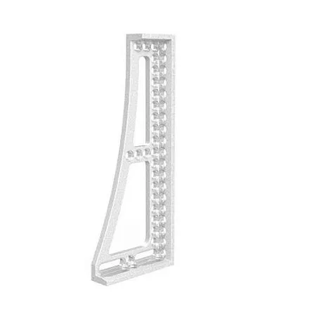 Упорный и крепежный угольник 500GK левый, алюм.-титан