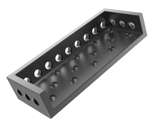Блок L-образный150x100x50 - вороненный
